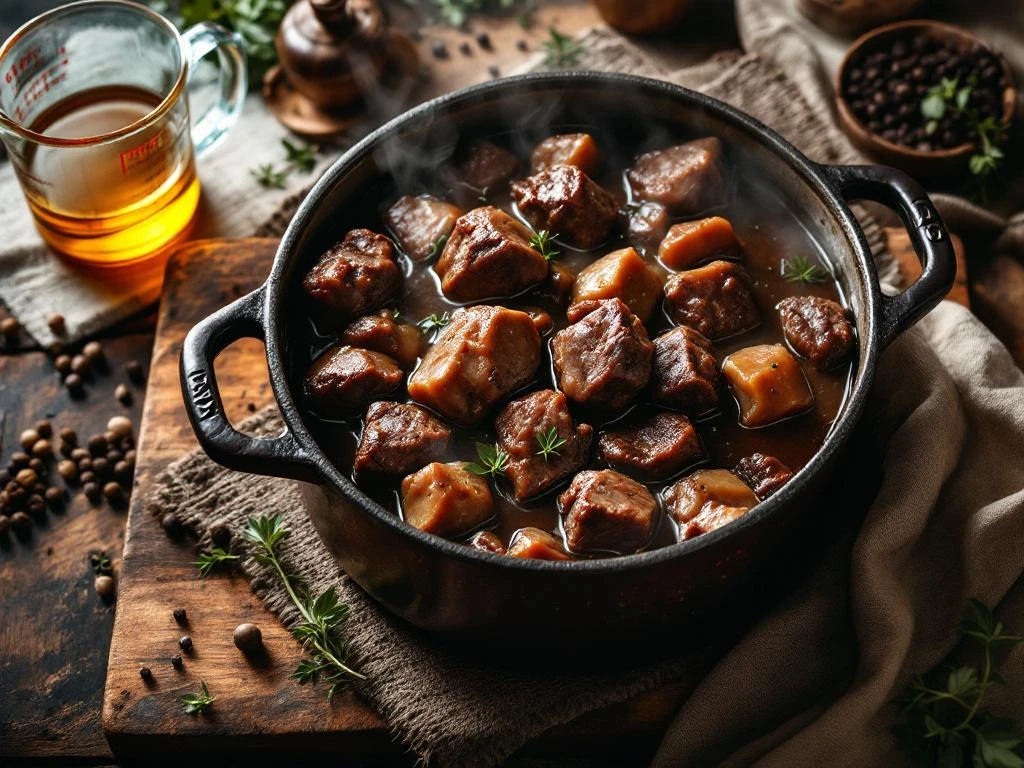 Kun je stoofvlees maken met kippenbouillon?