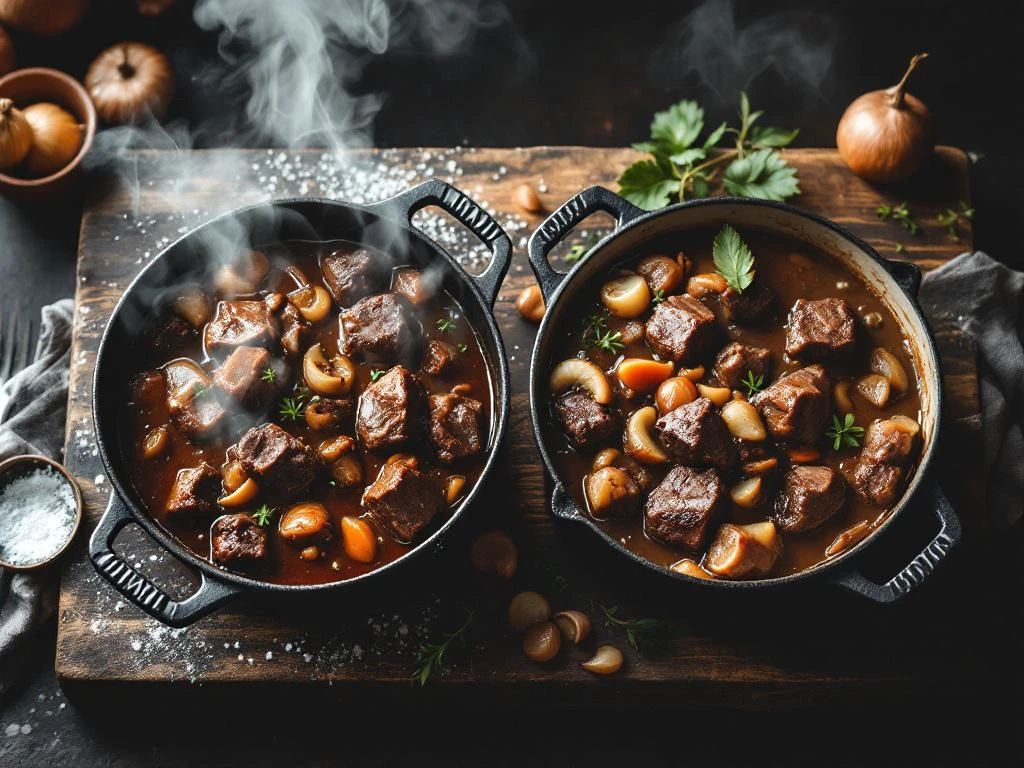 Wat is het verschil tussen stoofvlees en carbonade?