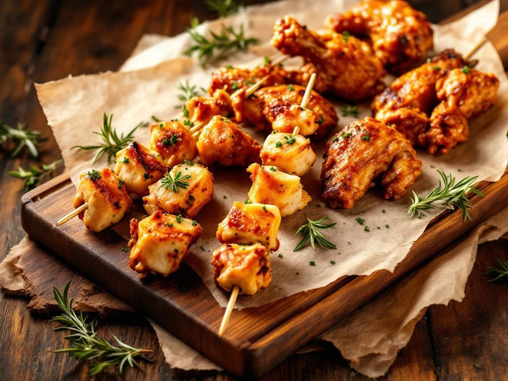 Welke kip borrelhapjes kun je bestellen bij de slagerij?