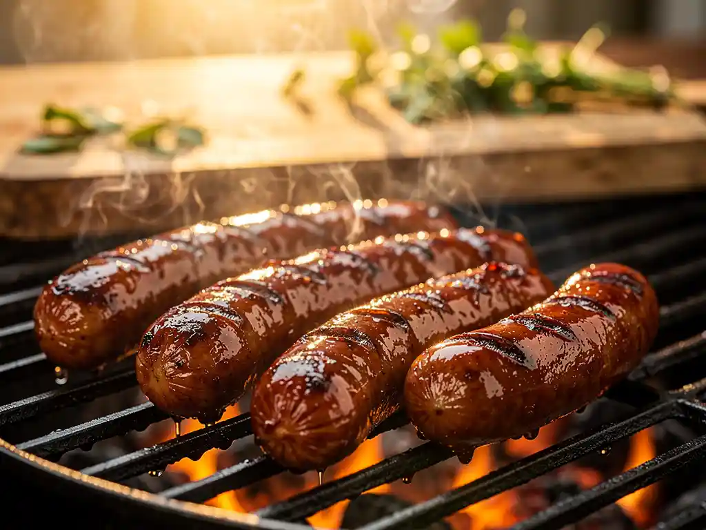 Hoe grill je barbecueworst zonder dat hij openbarst?