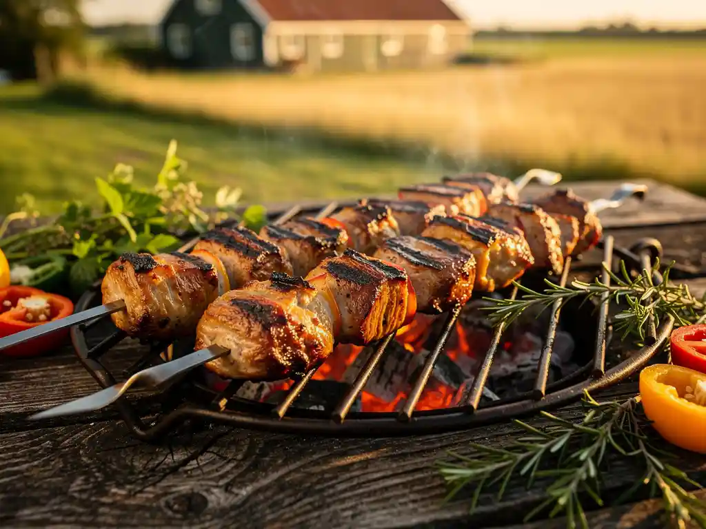 Hoe bereid je een shaslick en varkenshaasspies perfect voor op een barbecue in de omgeving van Leek?
