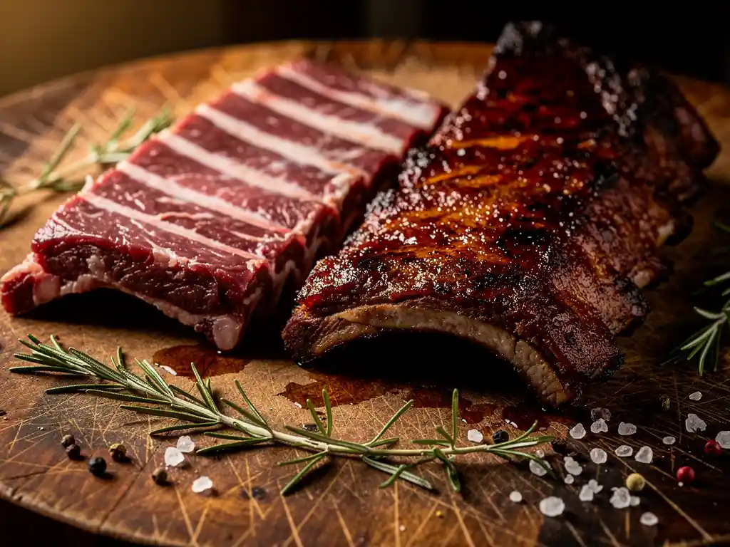 Wat is het verschil tussen gegaarde en ongegaarde spareribs?