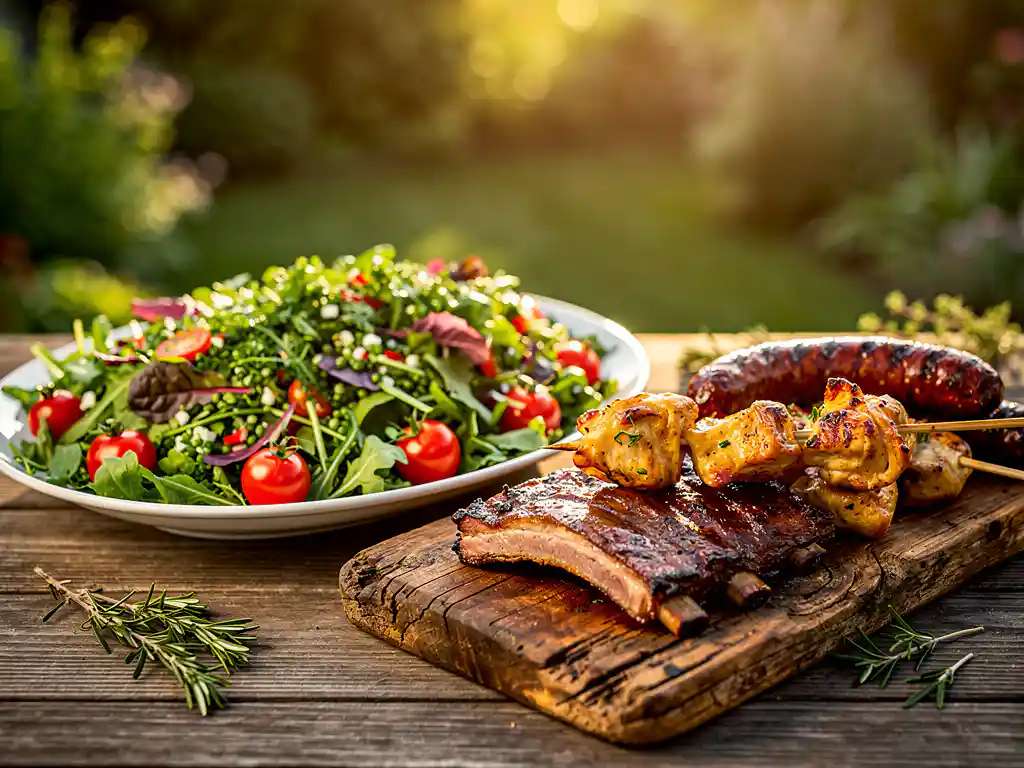 Hoe combineer je een saladeschotel met een BBQ Compleet pakket?