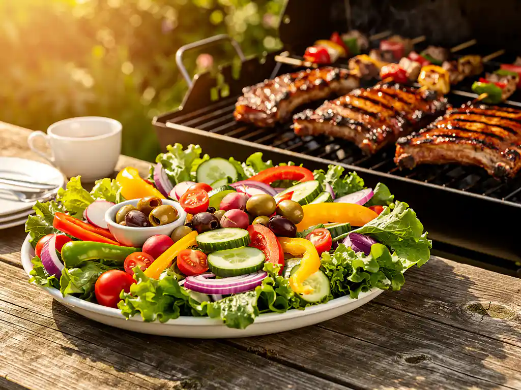 Hoe combineer je een saladeschotel met een BBQ Populair pakket voor een feest in Heerenveen?
