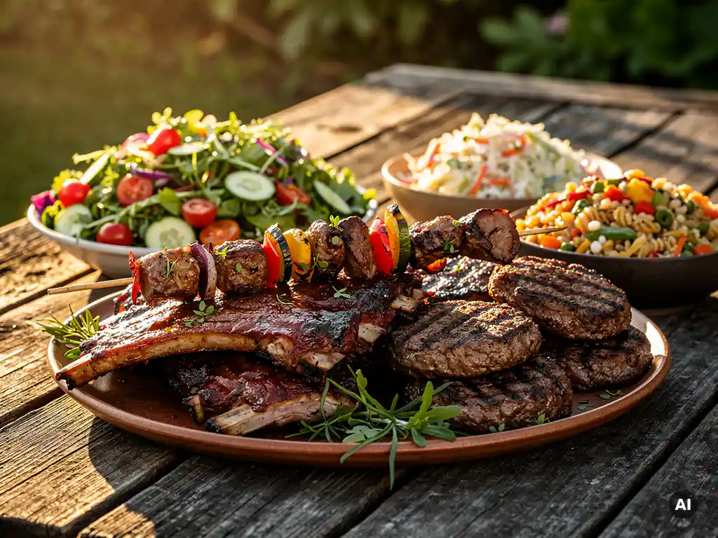 Welke slager in Drachten heeft een BBQ-pakket met salades erbij?