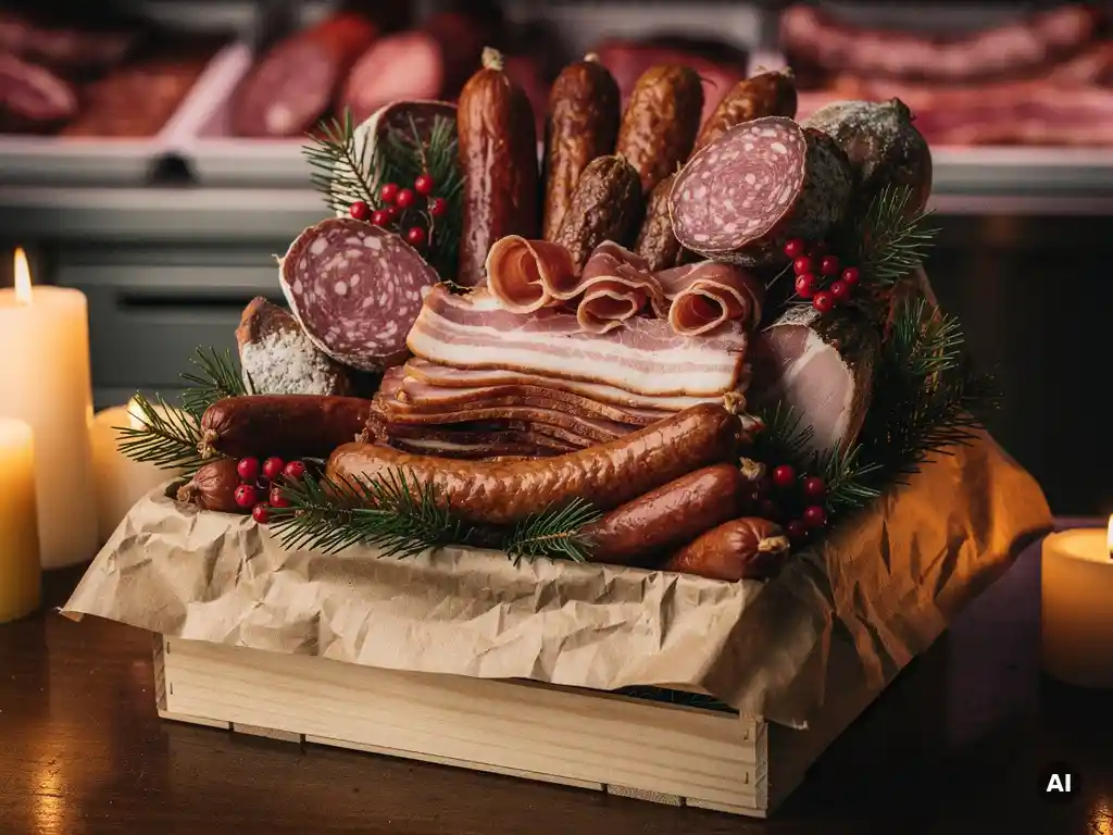 Welke slager in Drachten levert kerstpakketten voor bedrijven?