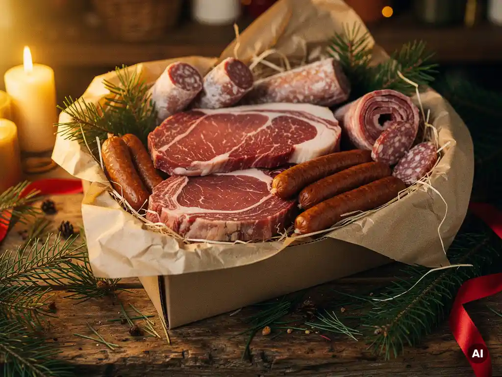 Waar bestel ik een kerstpakket met vlees bij de slager in Drachten?