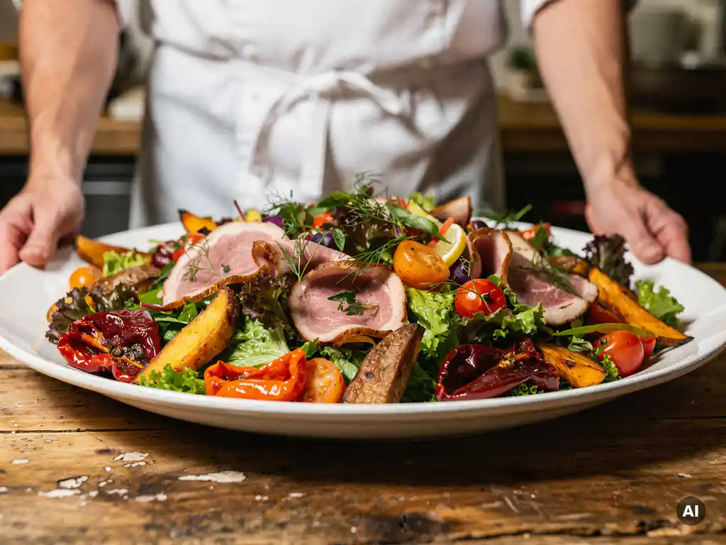 Welke slagerij in Drachten stelt een saladeschotel op maat samen?